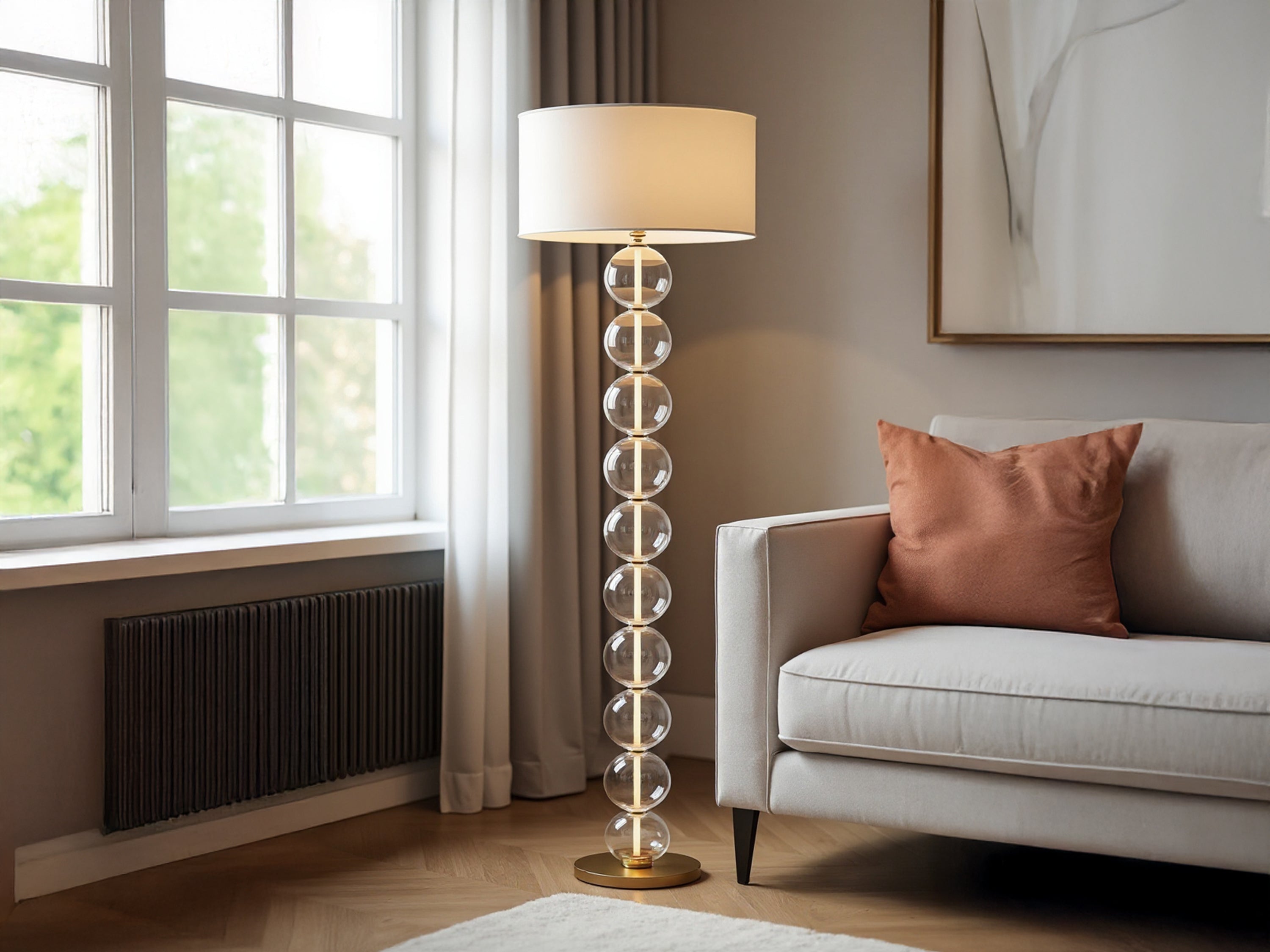 Customized Modern Glass Floor Lamp